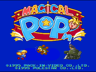 Magical Pop'n title screen for Super Famicom